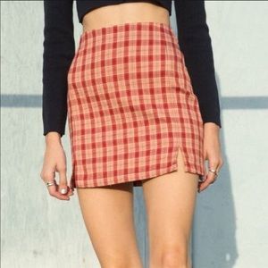 RED CARA BRANDY MELVILLE SKIRT